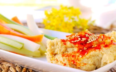 Receta humus de garbanzos con crudités